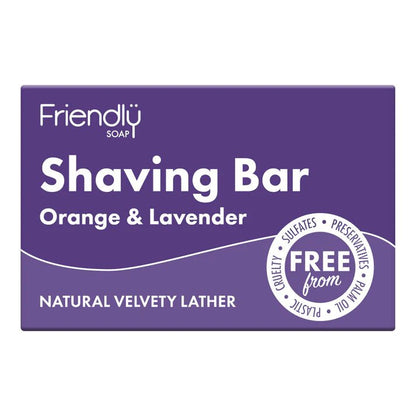 Shaving Soap Orange and Lavender 95g - Friendly Soap - Shaving Soap - Eco Natural Products