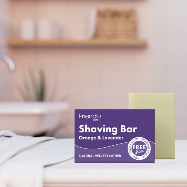 Shaving Soap Orange and Lavender 95g - Friendly Soap - Shaving Soap - Eco Natural Products
