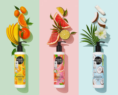 Shower Gel Awaking Tangerine & Mango 280ml - Organic Shop - Body Wash - Eco Natural Products