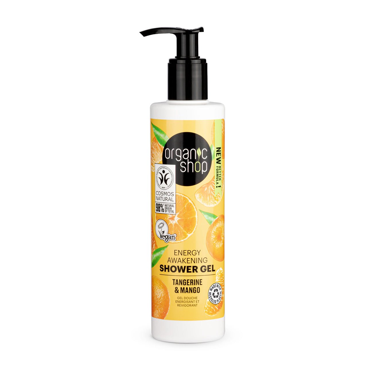 Shower Gel Awaking Tangerine & Mango 280ml - Organic Shop - Body Wash - Eco Natural Products