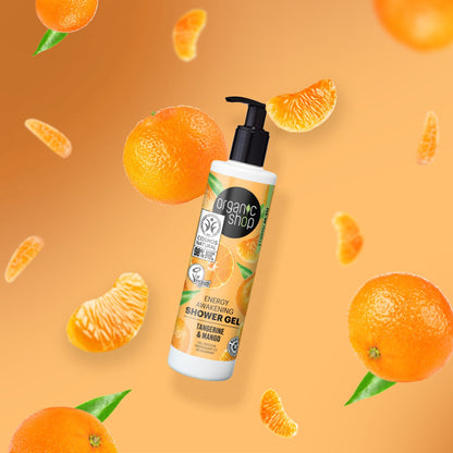 Shower Gel Awaking Tangerine & Mango 280ml - Organic Shop - Body Wash - Eco Natural Products