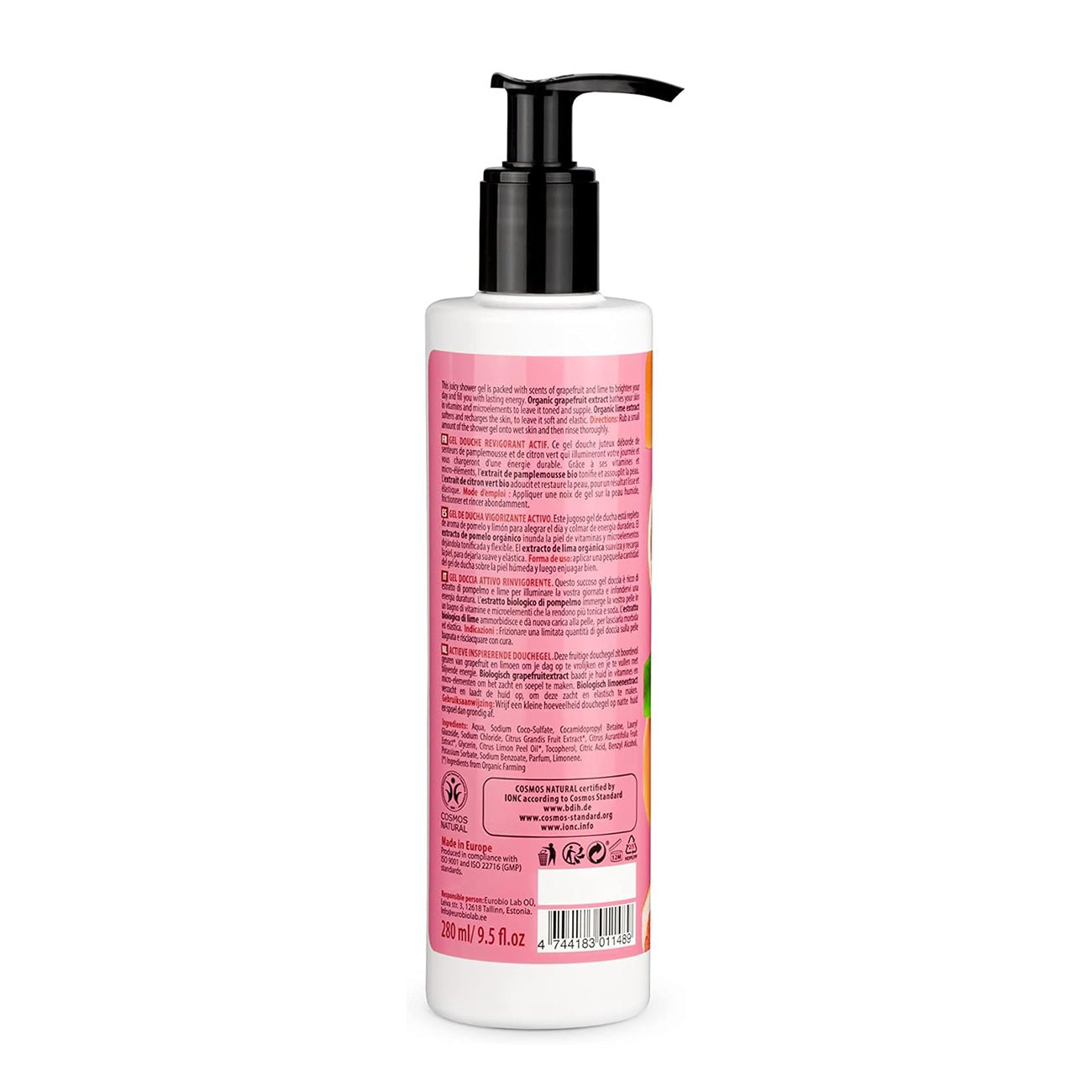 Shower Gel Invigorating Grapefruit & Lime 280ml - Organic Shop - Body Wash - Eco Natural Products