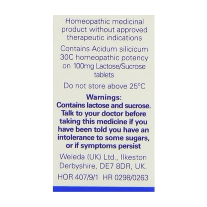 Silica 30C 125 Tabs - Weleda - Supplements - Eco Natural Products