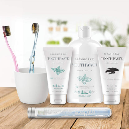 Silver Toothbrush Crystal Handle - Nano - B - Toothbrush - Eco Natural Products