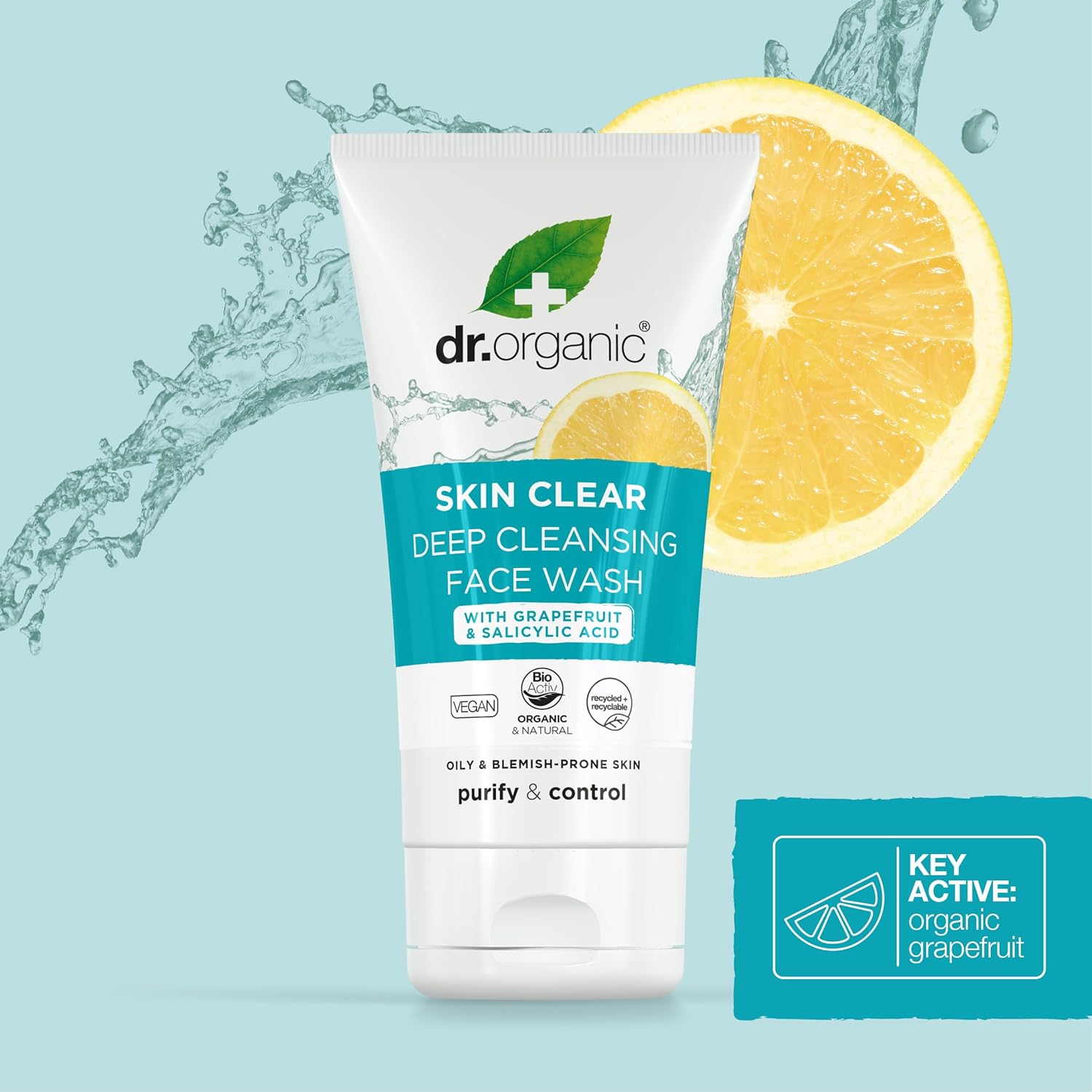 Skin Clear Deep Pore Face Wash 125ml - Dr Organic - Facial Cleansers - Dr Organic