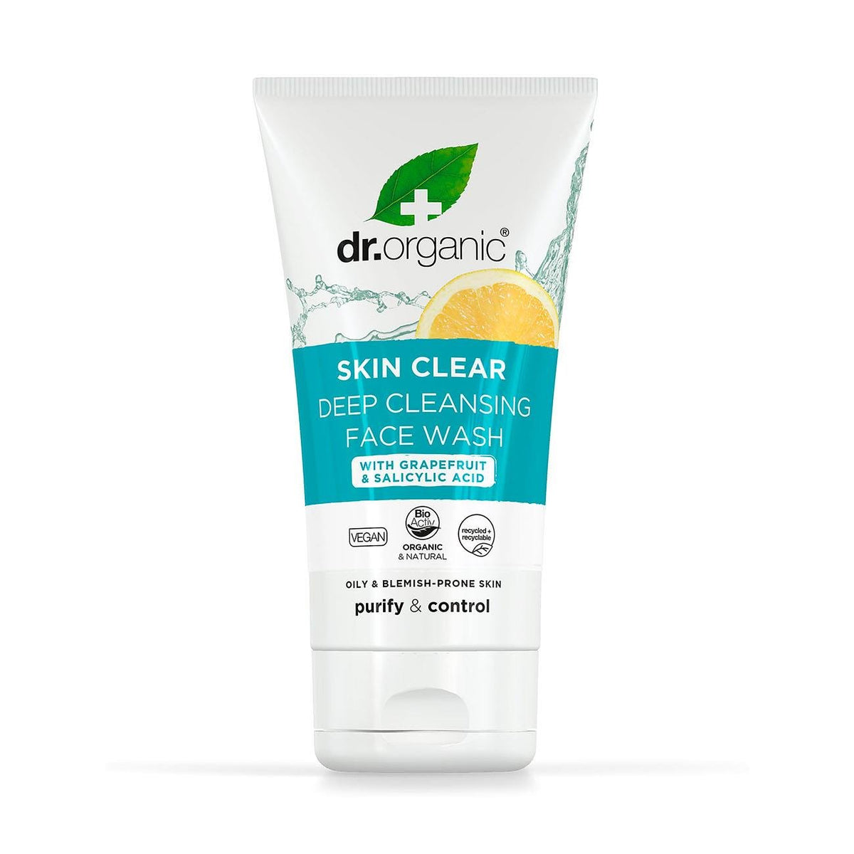 Skin Clear Deep Pore Face Wash 125ml - Dr Organic - Face wash - Eco Natural Products