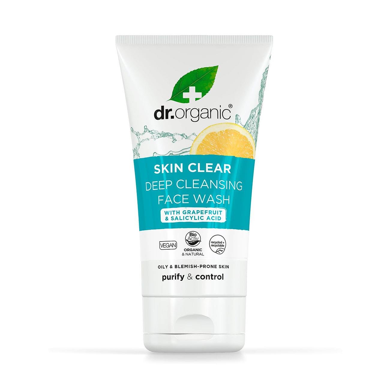 Skin Clear Deep Pore Face Wash 125ml - Dr Organic - Face wash - Eco Natural Products