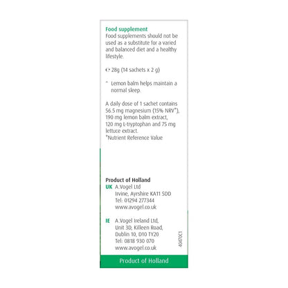 Sleep Well Dissolvable Granules 14 Sachets - A. Vogel - Food Supplement - Eco Natural Products