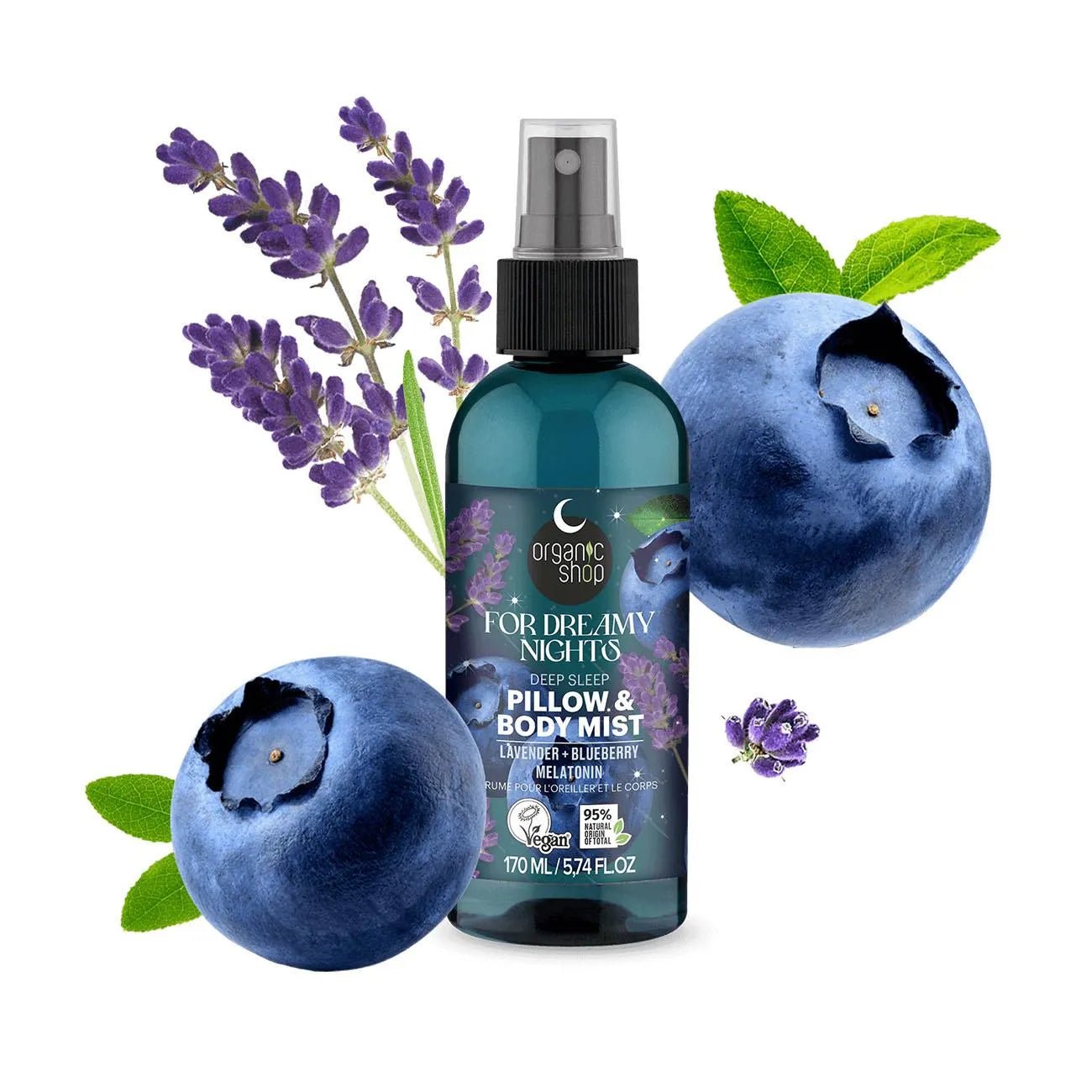 Sleeping Deep Pillow And Body Mist For Dreamy Nights 170ml - Organic Shop - Body Mists - Organic Shop