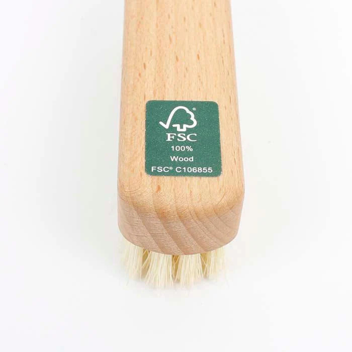 Wooden Nailbrush Plant Based Bristles — plastic-free, Tampico bristles, 7.5cm