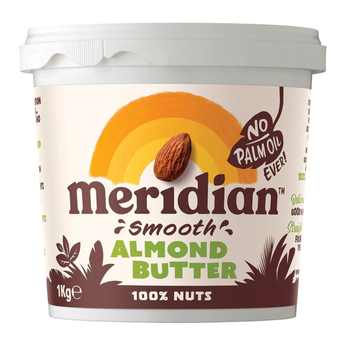Smooth Almond Butter 1000g - Meridian - Butter & Margarine - Eco Natural Products