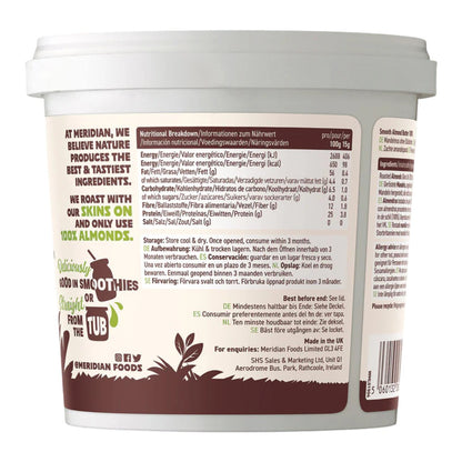 Smooth Almond Butter 1000g - Meridian - Butter & Margarine - Eco Natural Products