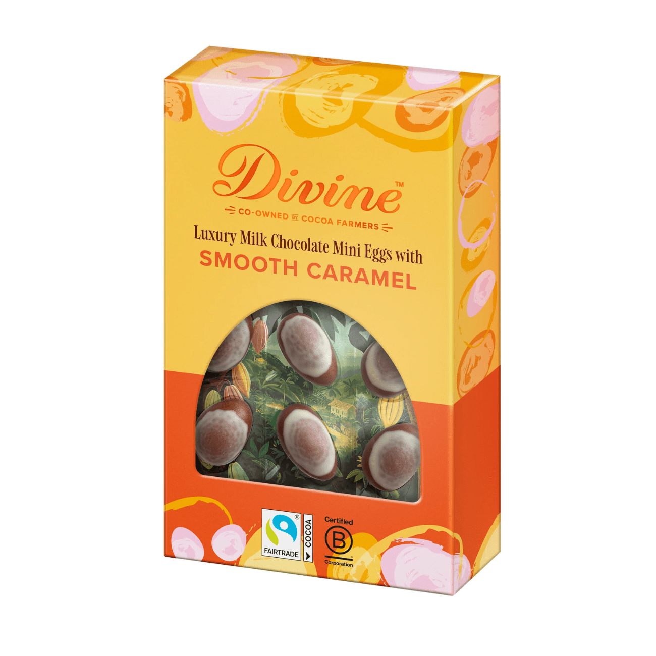 Smooth Caramel Luxury Milk Chocolate Mini Eggs 190g - Divine Chocolate - Pralines - Divine Chocolate