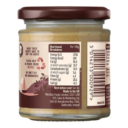 Smooth Cashew Butter 170g - Meridian - Spreads - Eco Natural Products