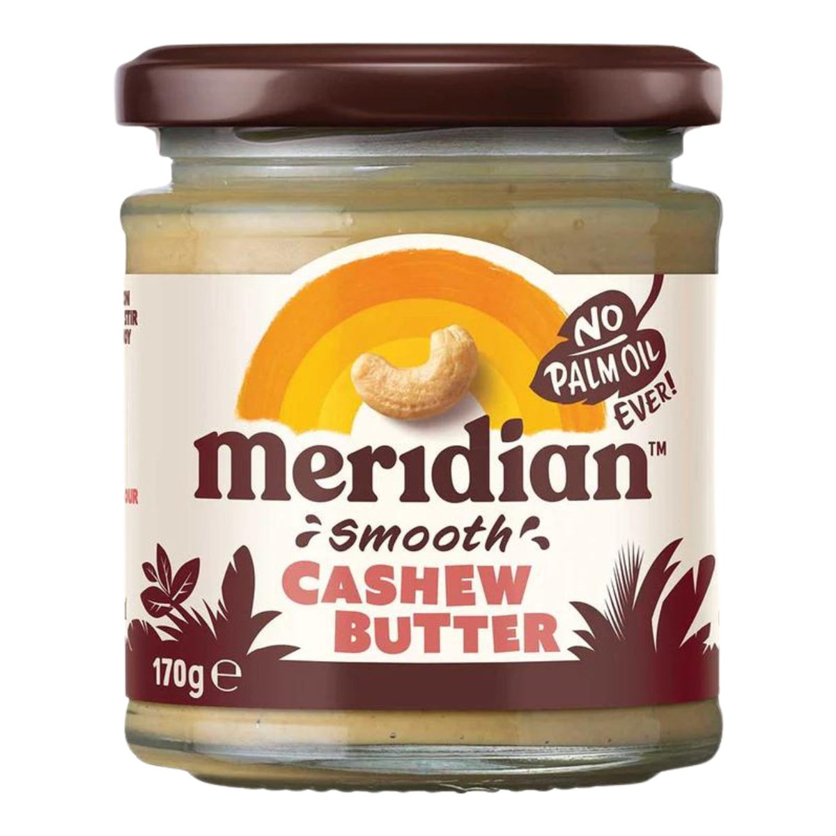 Smooth Cashew Butter 170g - Meridian - Spreads - Eco Natural Products