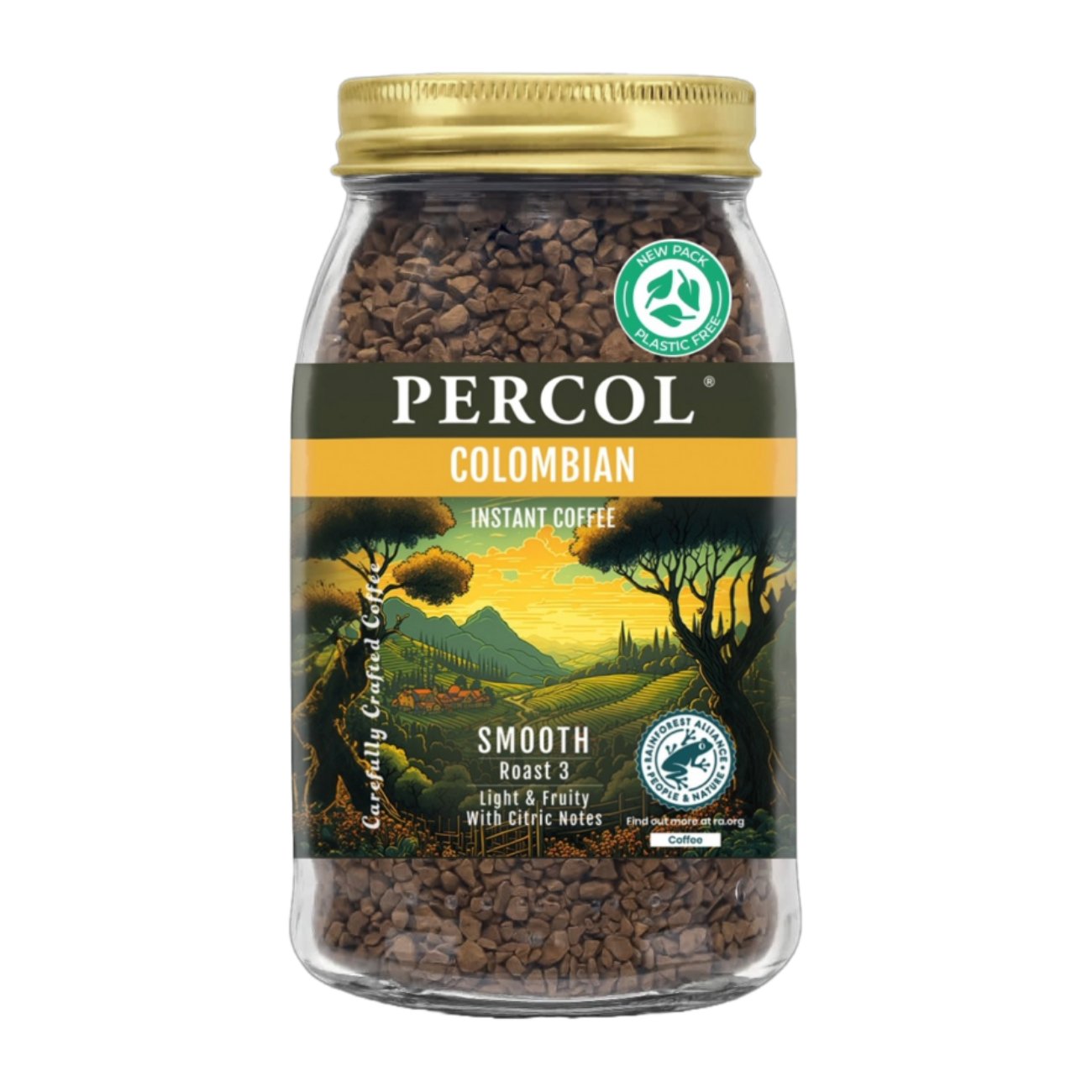 Smooth Columbian Coffee Instant 100g - Percol - Coffee - Eco Natural Products