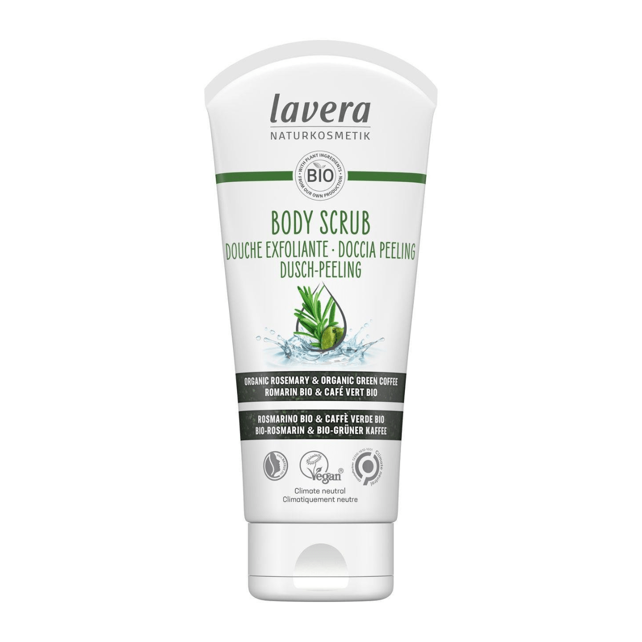 Smooth Skin Body Scrub Rosemary and Coffee 200ml - Lavera - Skin Care Masks & Peels - Eco Natural Products