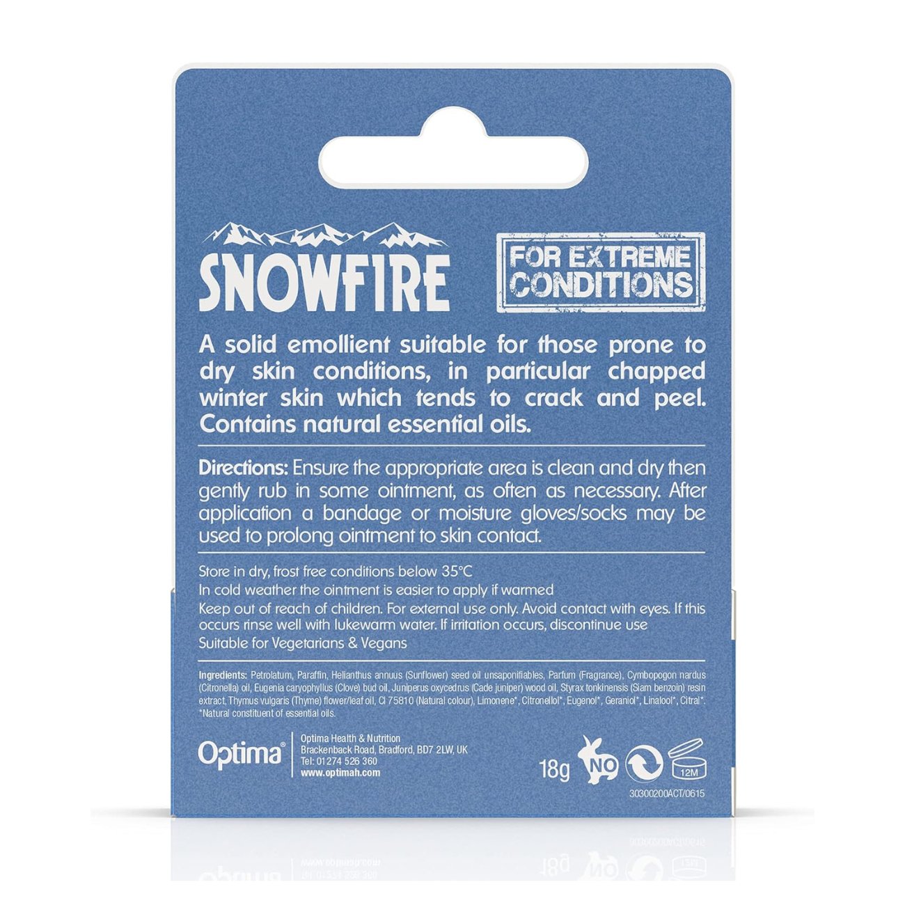 Snowfire Ointment Stick Dry Skin 18g [BLACK FRIDAY] - Eco Natural Products - Optima - Ointment