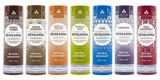 Soda Deodorant Paper Tube Indian Mandarine 60g - Ben & Anna - Deodorant - Eco Natural Products