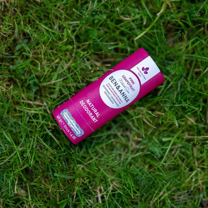 Soda Deodorant Paper Tube - Pink Grapefruit 40g - Ben & Anna - Deodorant - Eco Natural Products