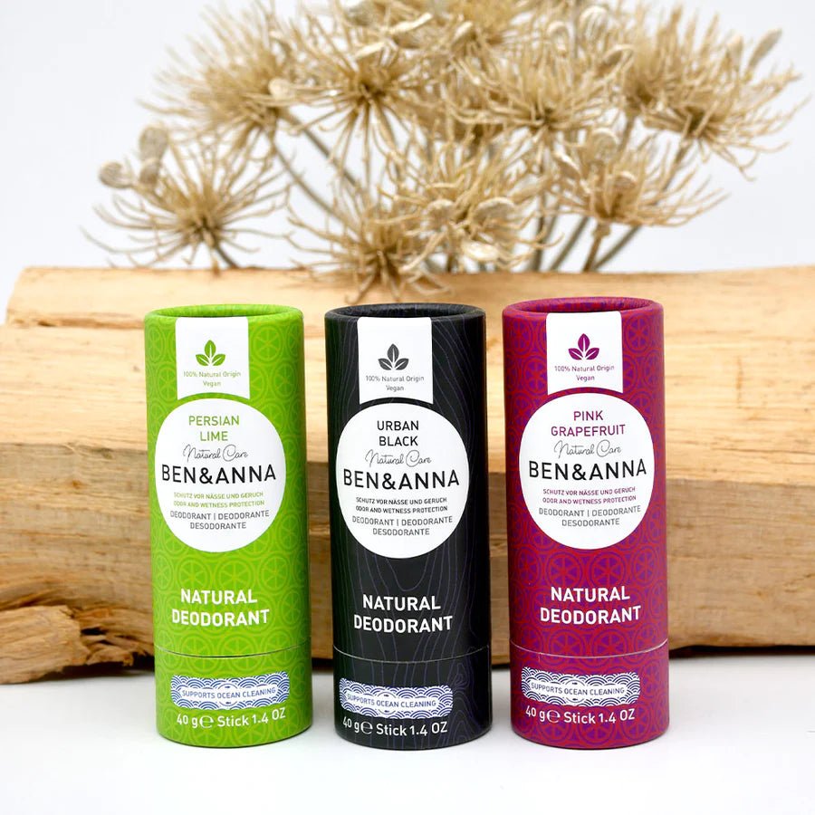 Soda Deodorant Paper Tube - Pink Grapefruit 40g - Ben & Anna - Deodorant - Eco Natural Products