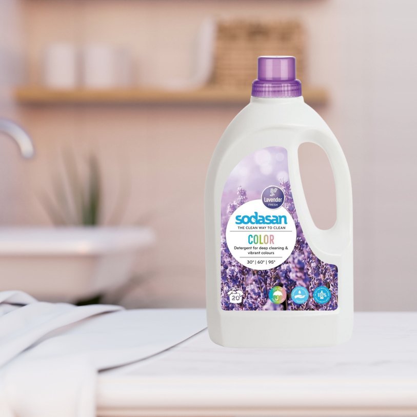 Sodasan Organic Colour Lavender Laundry Liquid 1.5L - Sodasan - Laundry liquid - Eco Natural Products