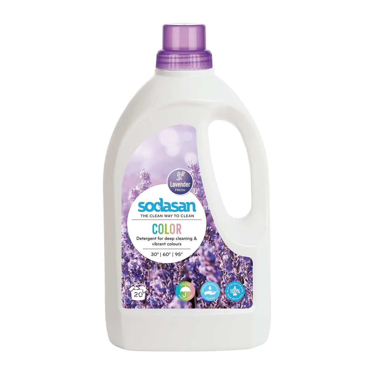 Sodasan Organic Colour Lavender Laundry Liquid 1.5L - Sodasan - Laundry liquid - Eco Natural Products