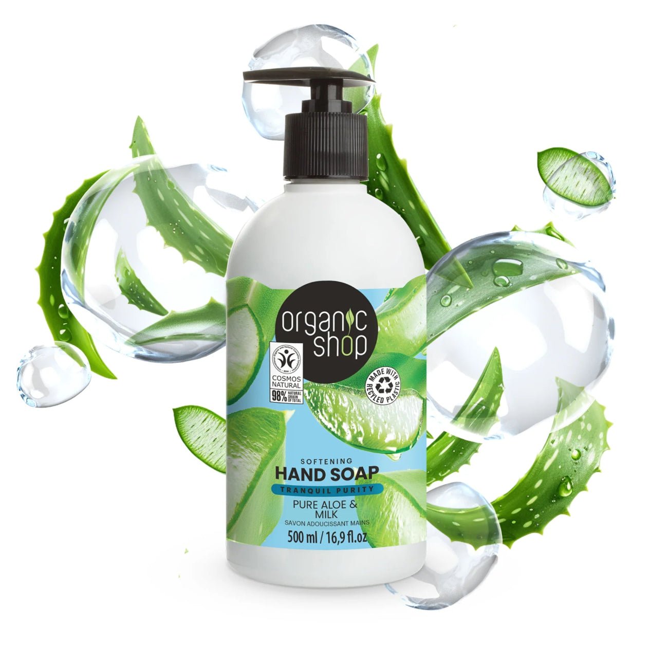 Softening Hand Soap Aloe & Milk 500ml - Organic Shop - Hand Soap - Organic Shop