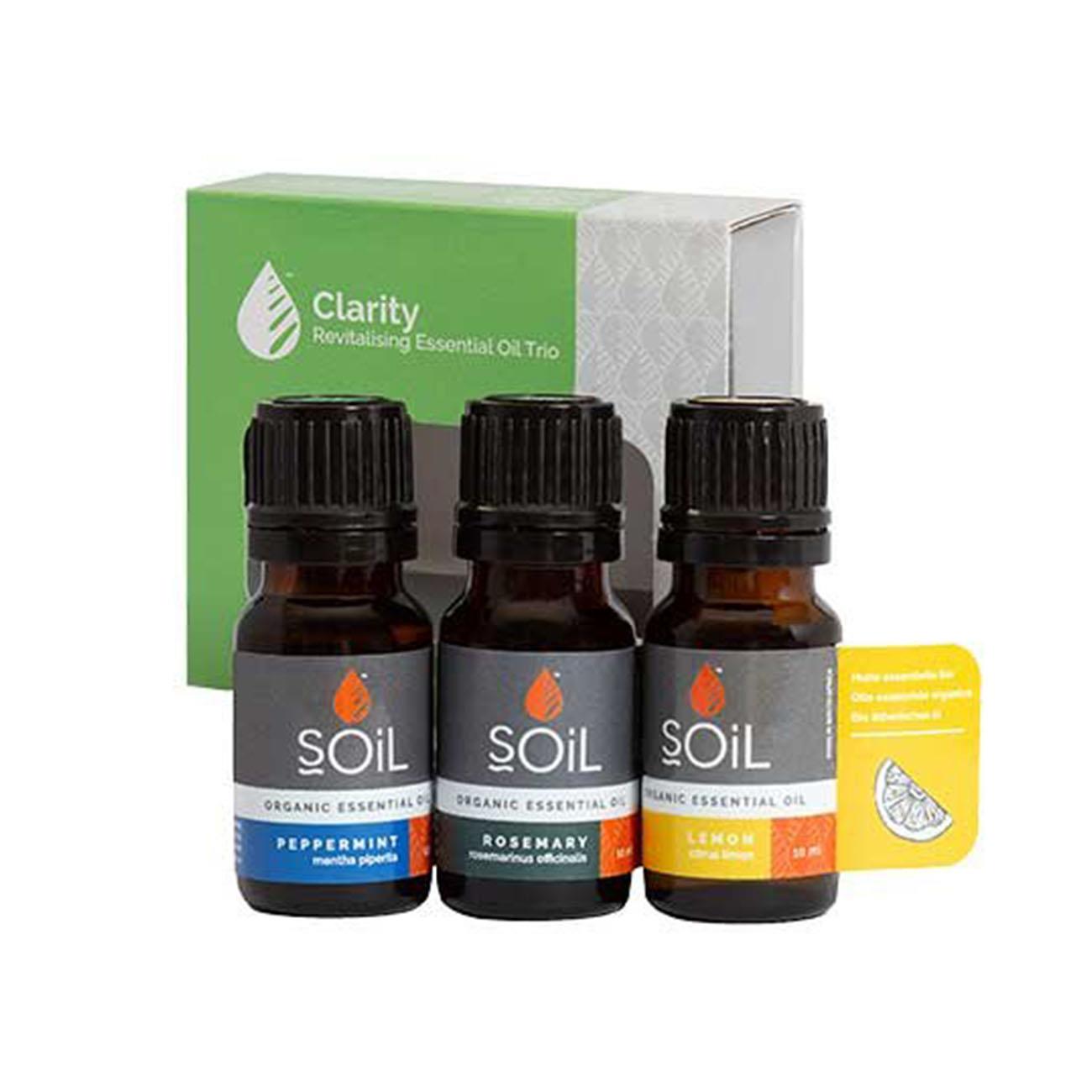 Soil Organic Clarity Essential Oil Gift Set 3x10ml - SOIL - Essential oils - Eco Natural Products