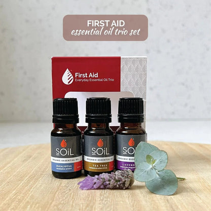 Soil Organic First Aid Essential Oil Gift Set 3x10ml - SOIL - Essential oils - Eco Natural Products