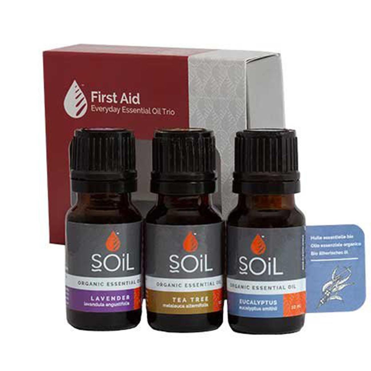 Soil Organic First Aid Essential Oil Gift Set 3x10ml - SOIL - Essential oils - Eco Natural Products