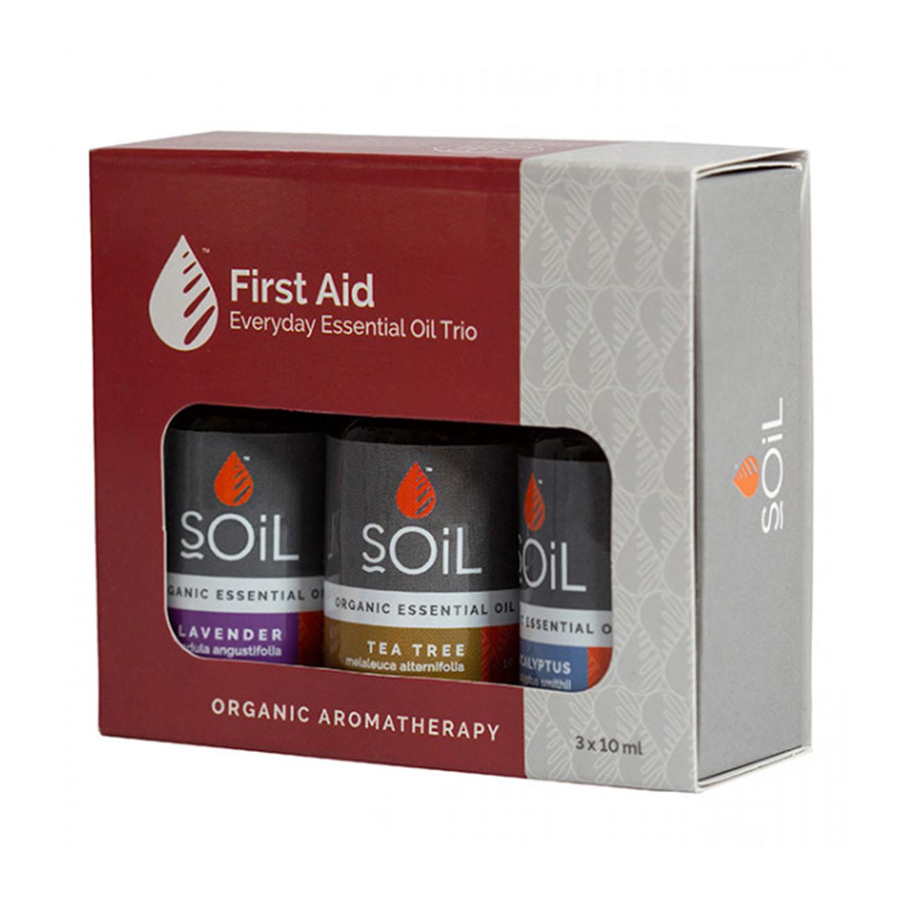 Soil Organic First Aid Essential Oil Gift Set 3x10ml - SOIL - Essential oils - Eco Natural Products