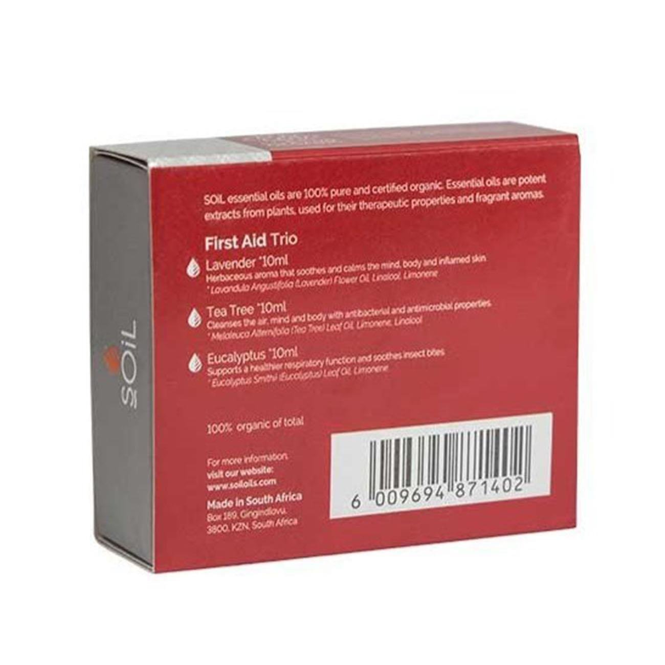 Soil Organic First Aid Essential Oil Gift Set 3x10ml - SOIL - Essential oils - Eco Natural Products