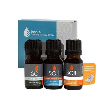 Soil Organic Inhale Essential Oil Gift Set 3x10ml - SOIL - Essential oils - Eco Natural Products