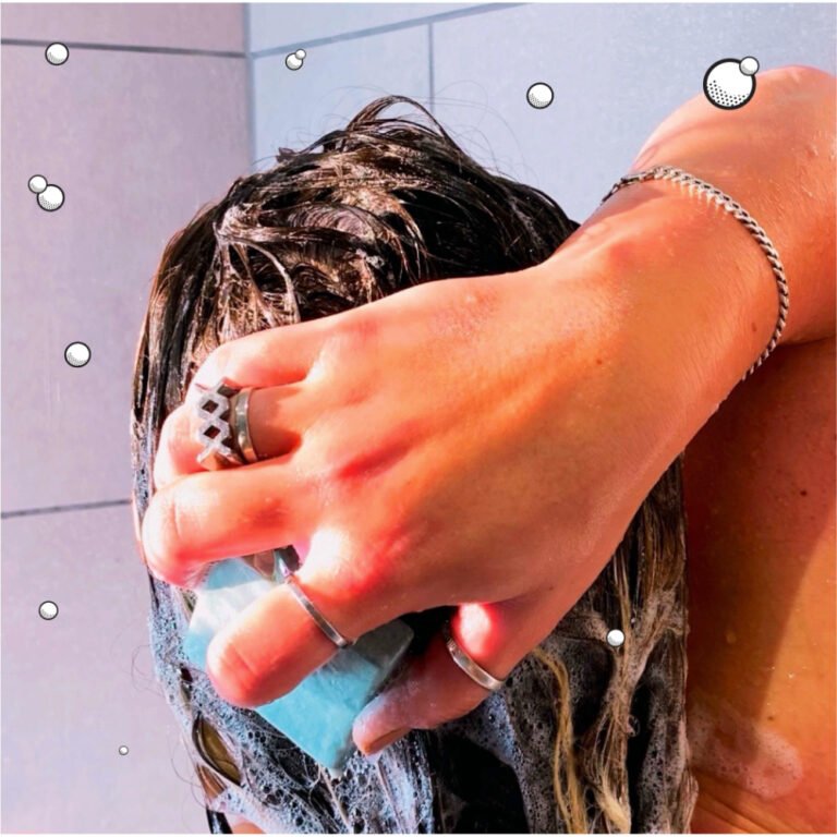 Solid Shampoo & Conditioner 2 in 1 - Fine / Oily Hair 60g - Shower Blocks - shampoo and conditioner - Eco Natural Products