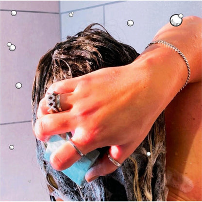 Solid Shampoo & Conditioner 2 in 1 - Fine / Oily Hair 60g - Shower Blocks - shampoo and conditioner - Eco Natural Products