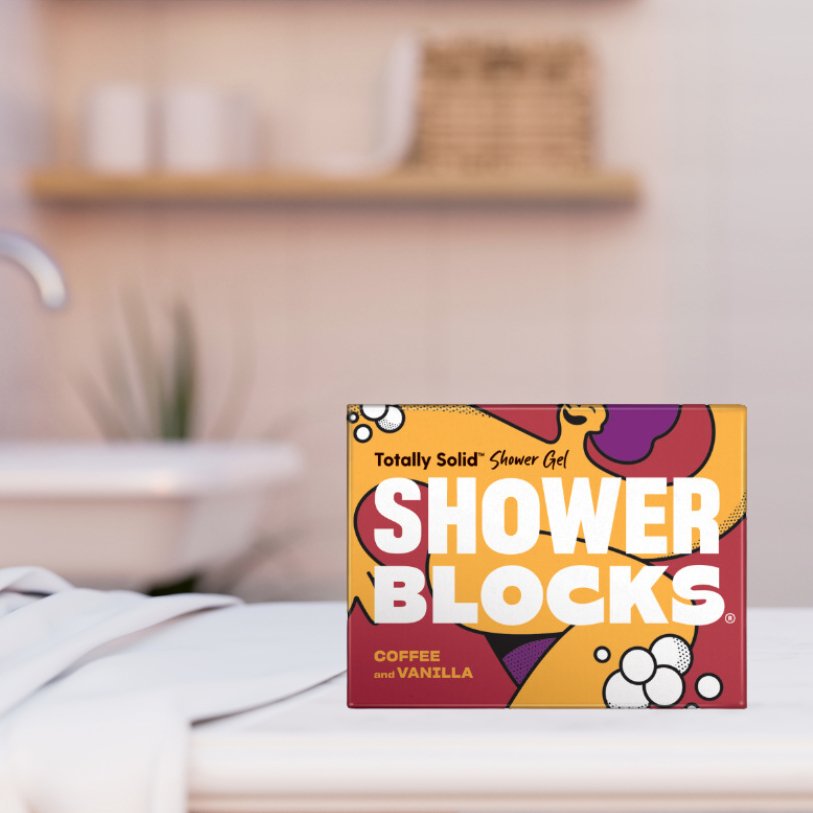 Solid Shower Gel: Coffee & Vanilla 100g - Shower Blocks - Body Wash - Eco Natural Products