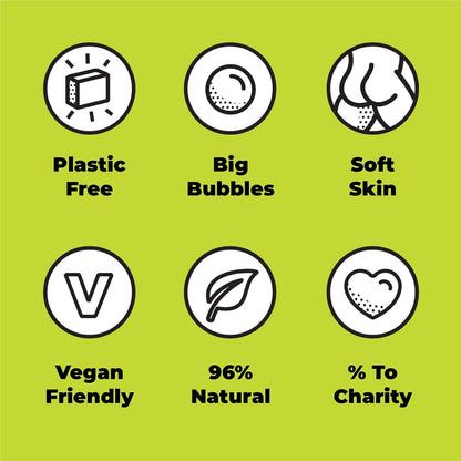 Solid Shower Gel: Coffee & Vanilla 100g - Shower Blocks - Body Wash - Eco Natural Products