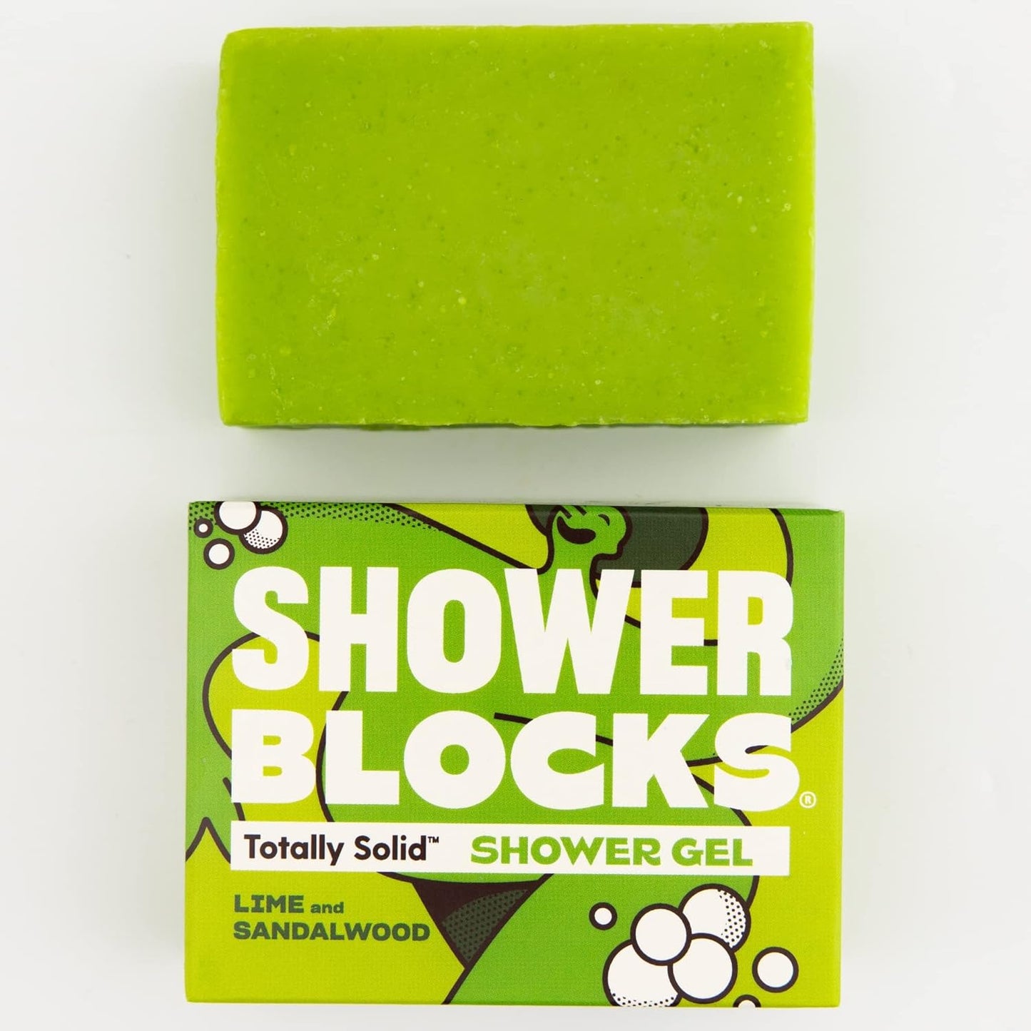 Solid Shower Gel: Lime & Sandalwood 100g - Shower Blocks - shower gel - Eco Natural Products