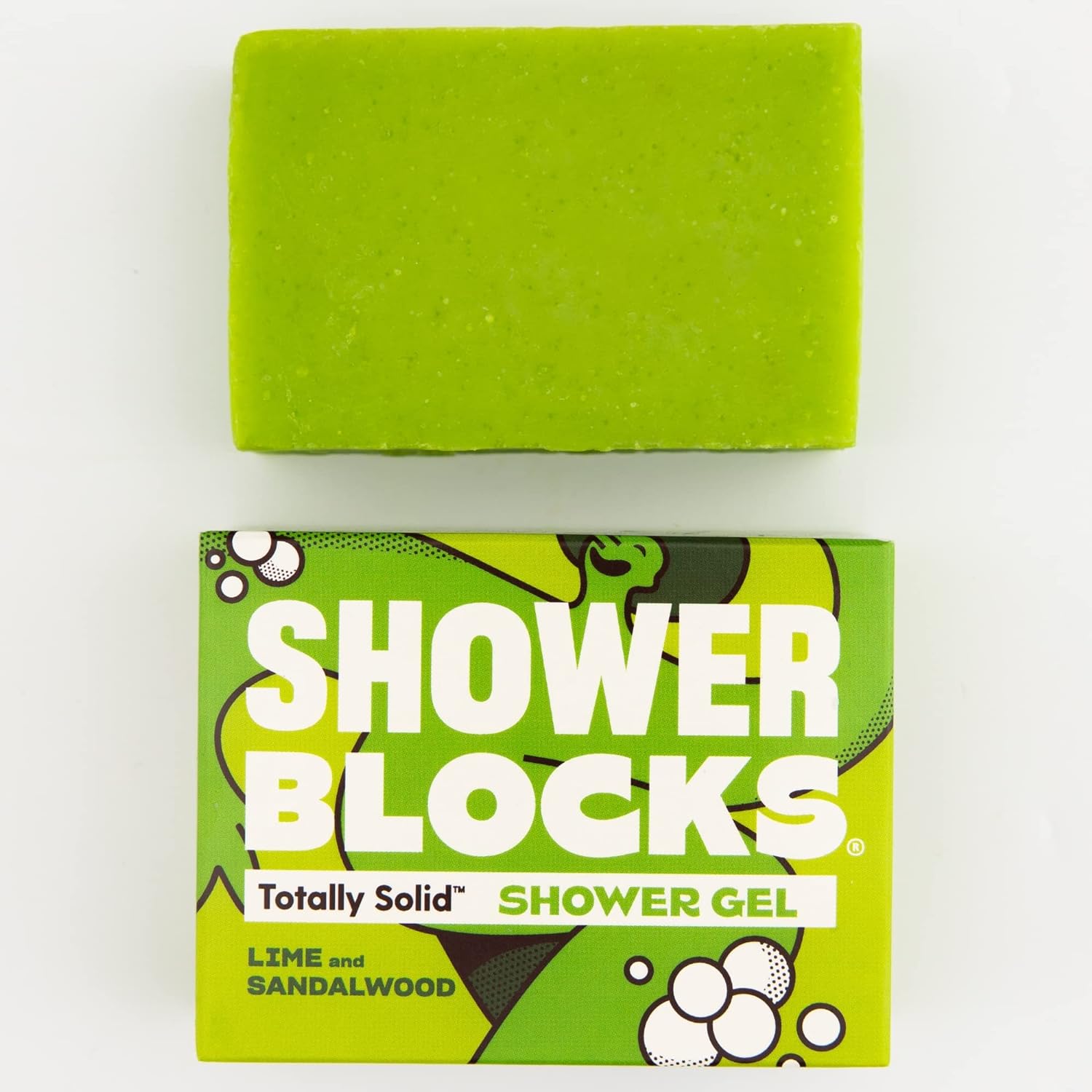 Solid Shower Gel: Lime & Sandalwood 100g - Shower Blocks - shower gel - Eco Natural Products
