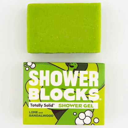 Solid Shower Gel: Lime & Sandalwood 100g - Shower Blocks - shower gel - Eco Natural Products