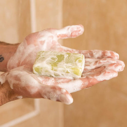 Solid Shower Gel: Lime & Sandalwood 100g - Shower Blocks - shower gel - Eco Natural Products