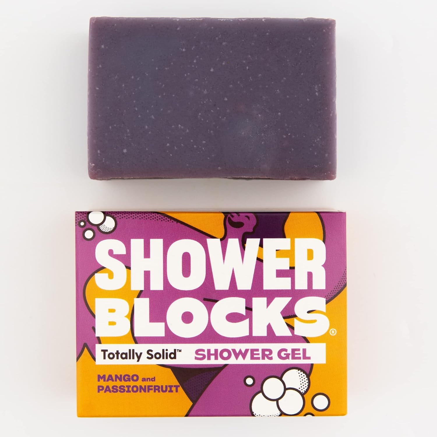 Solid Shower Gel: Mango & Passionfruit 100g - Shower Blocks - Bar Soap - Eco Natural Products