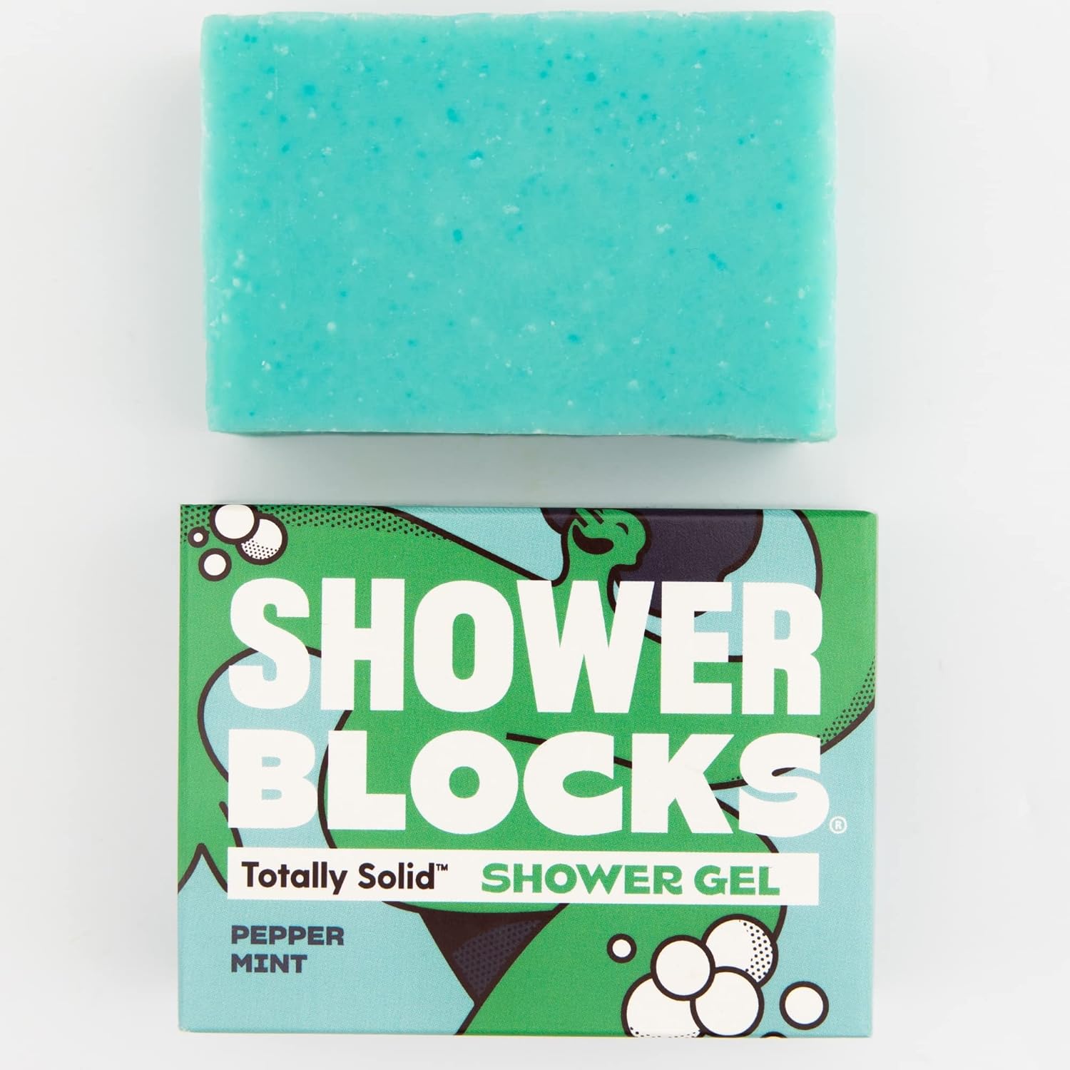 Solid Shower Gel: Pepper Mint 100g - Shower Blocks - Body Wash - Eco Natural Products
