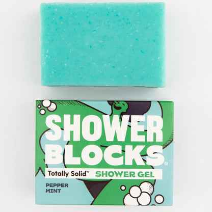 Solid Shower Gel: Pepper Mint 100g - Shower Blocks - Body Wash - Eco Natural Products