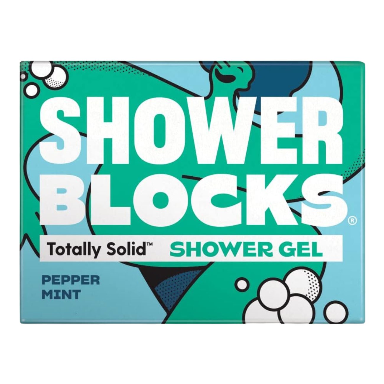 Solid Shower Gel: Pepper Mint 100g - Shower Blocks - Body Wash - Eco Natural Products