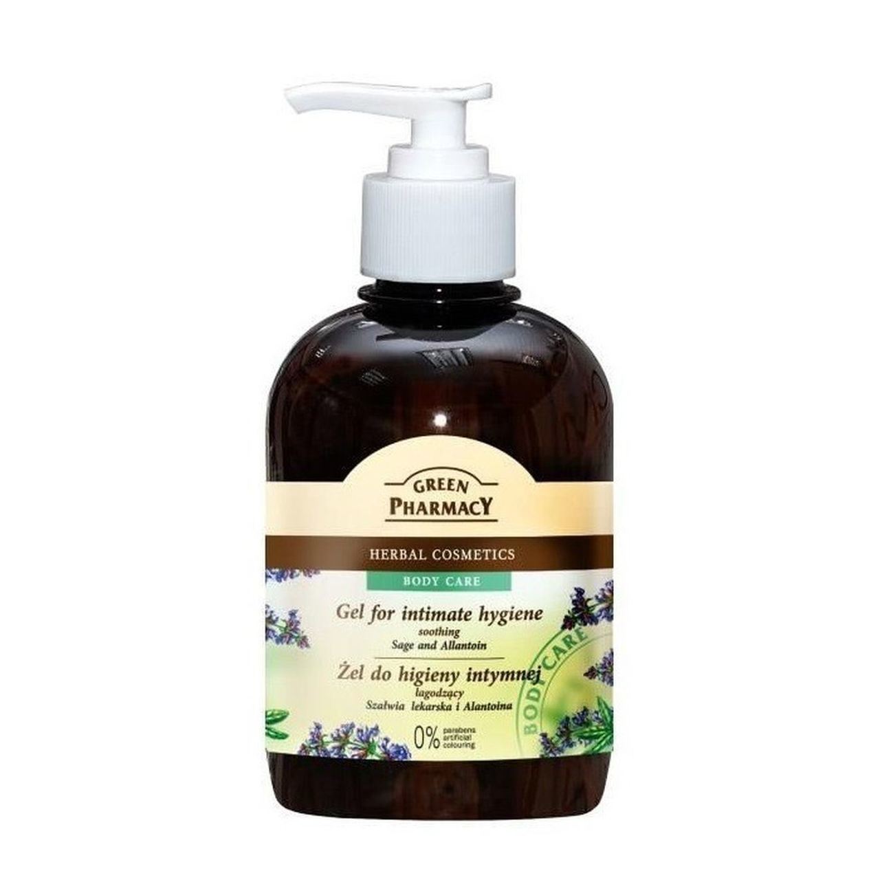 Soothing Intimate Hygiene Gel Sage & Allantoin 370ml - Green Pharmacy - Intimate Hygiene Gel - Eco Natural Products