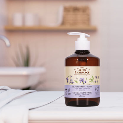 Soothing Intimate Hygiene Gel Sage & Allantoin 370ml - Green Pharmacy - Intimate Hygiene Gel - Eco Natural Products