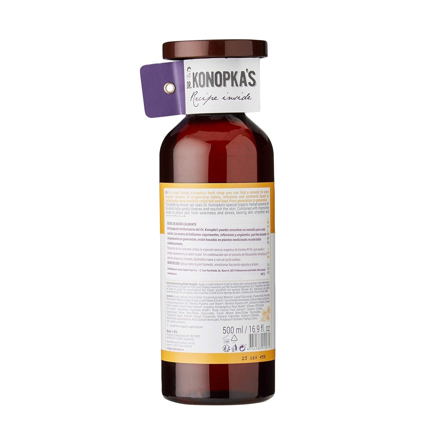 Soothing Shower Gel 500ml - Dr. Konopka - Body Wash - Eco Natural Products