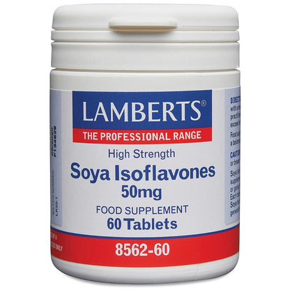 Soya Isoflavones 50mg 60 Tablets - Lamberts - Food Supplement - Eco Natural Products